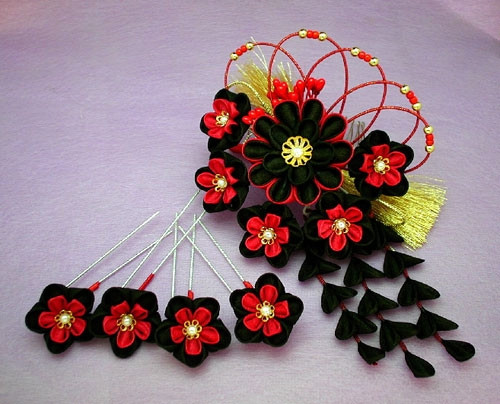 Канзаши-Японские цветы из ткани.. Статьи компании «магазин-студія Цацки»